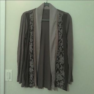LOGO by Lori Goldstein rayon span cardigan set